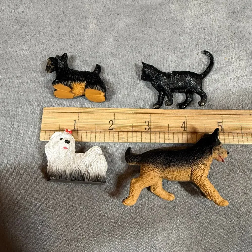 Lot 4 Animals Dogs Cat Maltese Scottish Terrier German Shephered Puppy Burmese